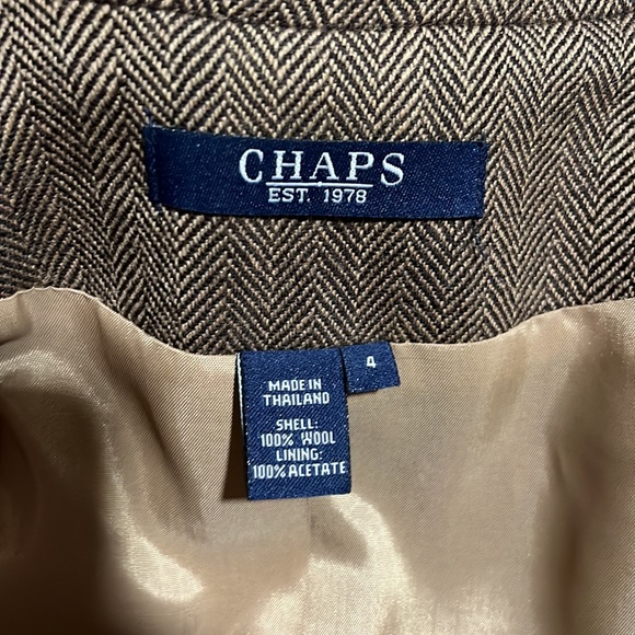 Chaps wool Blazer- Size 4- EUC like new - Picture 5 of 9